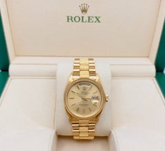 Rolex Day Date President Bark Finish 18078 36mm Champagne Dial 18k Yellow Gold