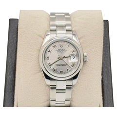 Rolex Ladies Datejust 179160 Silver Roman Dial Stainless Steel