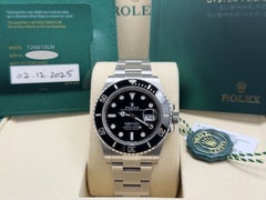 2025 Rolex Submariner Date 126610LN 41mm Black Ceramic Stainless Steel Box Paper