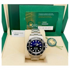 2023 Rolex Sea-Dweller Deepsea 136660, 44 mm, blaues Zifferblatt, James Cameron, Originalverpackung, Papiere