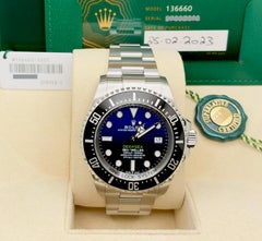 2023 Rolex Sea-Dweller Deepsea 136660, 44 mm, blaues Zifferblatt, James Cameron, Originalverpackung, Papiere