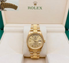 Rolex Day Date President Bark Finish 18078 36mm Champagne Dial 18k Yellow Gold