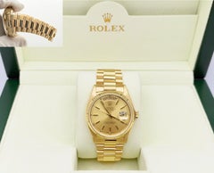 Rolex Day Date President 18038 36mm Champagne Dial 18K Yellow Gold
