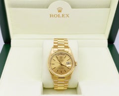 Rolex Day Date President 18038 36mm Champagne Dial 18K Yellow Gold