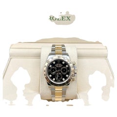 Rolex Daytona Cosmograph 116503 40mm Black Diamond Dial 18k Yellow Gold Steel