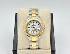 Rolex Ladies Yacht Master 69623 29mm White Dial 18K Yellow Gold Stainless Steel