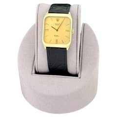 Rolex Cellini 4135 27mm Champagne Dial 18k Yellow Gold Box Paper