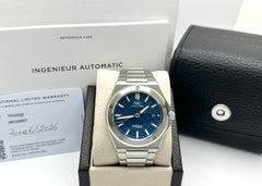 NEW 2026 IWC Ingenieur 40 IW328907 Blue Dial Stainless Steel Box Paper