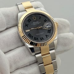 2024 Rolex Datejust 41 126333 Wimbledon Dial 18k Yellow Gold Steel Box Paper