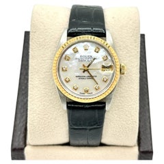 Rolex Datejust 68273 Midsize 31mm MOP Diamond Dial 18K Gold Stainless Steel