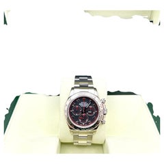 Rolex Daytona Cosmograph 116509 18k White Gold Black Racing Dial Box Booklet