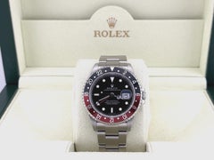 Rolex GMT Master II Coke 16710 40mm Red and Black Bezel Stainless Steel Box