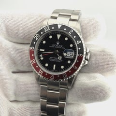 Rolex GMT Master II Coke 16710 40mm Red and Black Bezel Stainless Steel Box