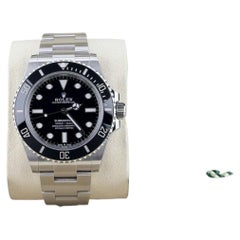 2026 Rolex Submariner No Date 124060 41mm Black Ceramic Steel Box Paper