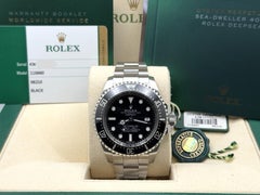 2015 Rolex Sea Dweller Deepsea 116660 44mm Black Ceramic Steel Box Papers