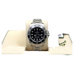 2015 Rolex Sea Dweller Deepsea 116660 44mm Black Ceramic Steel Box Papers