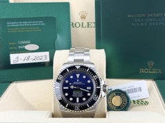 2023 Rolex Sea Dweller Deepsea 126660 James Cameron Blue Dial Steel Box Paper