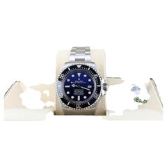 2023 Rolex Sea-Dweller Deepsea 126660 „James Cameron“ – blaues Zifferblatt, Edelstahl, Originalverpackung, mit Papieren