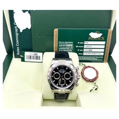 Rolex Daytona Cosmograph 116519 40mm 18k White Gold Black Dial Box Paper