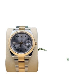 Rolex Datejust 41 126333 41mm Wimbledon Dial 18k Yellow Gold Steel Box Paper