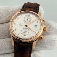 IWC Portugieser Chronograph Classic IW390301 42 mm 18 Karat Roségold, mit Originalverpackung und Papieren