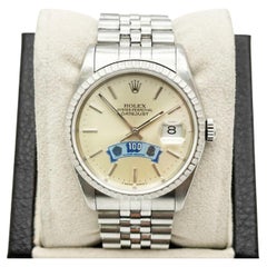 RARO Rolex Datejust 16220 100 CLUB OF HOUSTON Quadrante 36mm Acciaio inossidabile