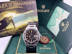 Vintage Rolex Red Submariner 1680 MK2 Meters First Pumpkin Patina Dial Steel Box