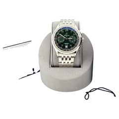 Breitling Premier B01 Chronograph AB0145 42mm Green Dial Steel Box Booklet