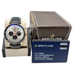 2024 Breitling Navitimer B01 RB0137 46 mm Chronograph aus 18-karätigem Gold – Box, Papiere, Aufkleber