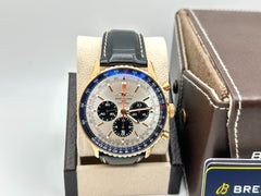 2024 Breitling Navitimer B01 RB0137 46 mm Chronograph aus 18-karätigem Gold – Box, Papiere, Aufkleber