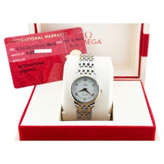 Omega Ladies De Ville Prestige 424.20.27.60.52.003 18K Rose Gold Steel Box Paper