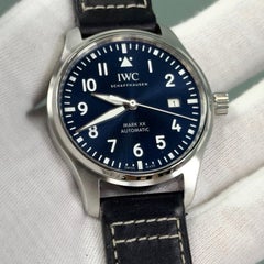 2025 IWC Pilots Watch Mark XX IW328203 Blue Dial Stainless Steel Box Papers