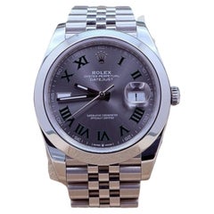 2024 Rolex Datejust 41 126300 mit Wimbledon-Zifferblatt, Jubilee-Armband, Edelstahl, mit Papieren