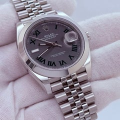 2024 Rolex Datejust 41 126300 mit Wimbledon-Zifferblatt, Jubilee-Armband, Edelstahl, mit Papieren