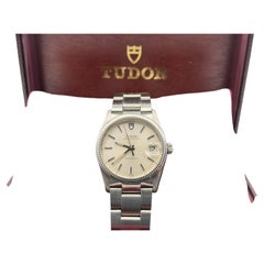Tudor Prince Oysterdate 91530, 34 mm, silbernes Zifferblatt, Edelstahl