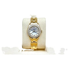 Rolex Datejust Pearlmaster 80298 29mm MOP Diamond Dial Diamond Bezel 18K Gold