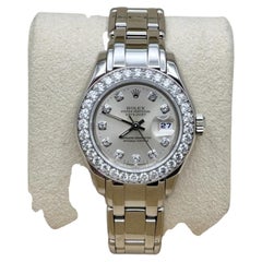 Rolex Datejust Pearlmaster 69299 29mm Diamond Dial Diamond Bezel 18K White Gold