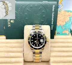 RARE Rolex Submariner Panama Canal Edition Only 75 Made 16613 18k Gold Steel Box