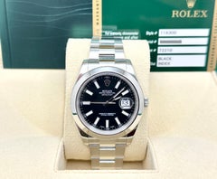 Rolex Datejust II 116300 41mm Black Dial Stainless Steel Box Paper