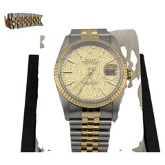 Rolex Datejust 16233 36mm Jubilee Dial 18K Yellow Gold Stainless Steel