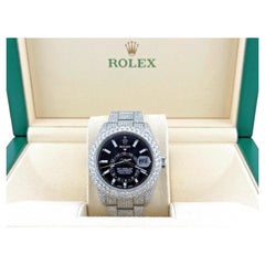 Rolex Sky Dweller 326934 42mm Iced Out Diamond Watch Case Bezel Band Steel