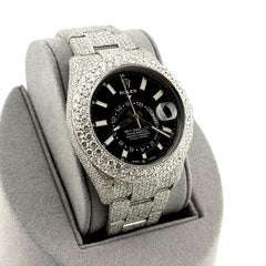 Rolex Sky Dweller 326934 42mm Iced Out Diamond Watch Case Bezel Band Steel