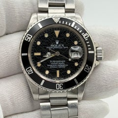 Rolex Submariner 16800 40mm Black SPIDER DIAL Stainless Steel Box Papers