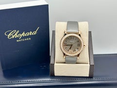 Chopard Happy Sport 274808-5014, 36 mm, „Floating Diamond“, 18 Karat Roségold, mit Originalverpackung und Papieren