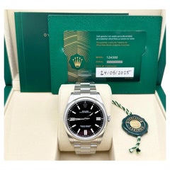 2025 Rolex Oyster Perpetual 124300 41mm Black Dial Stainless Steel Box Papers