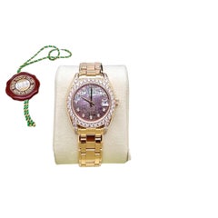 Rolex Pearlmaster 81158 34 mm, cadran et lunette en nacre avec diamants, bracelet Jubilee, coffret en or 18 carats, avec papiers