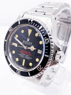 Vintage Rolex 1665 Double Red Sea Dweller Stainless Steel 40mm 1972