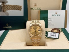 Rolex Datejust 116238 36mm Champagne Dial 18K Yellow Gold Jubilee Box Paper