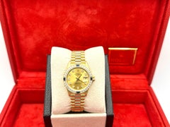 Rolex Ladies President 69088 Diamond Dial Diamond Sapphire Bezel 18K Yellow Gold
