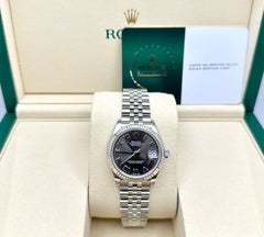 2026 Service Card Rolex Datejust 31 Midsize 278274 Dark Grey Dial 18K Gold Steel